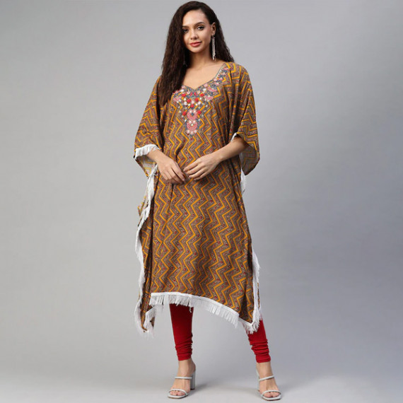 https://www.letshopz.com/products/women-orange-brown-geometric-printed-thread-work-pure-cotton-kaftan-kurta